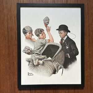 NORMAN ROCKWELL 'Home Duty' Framed Print 11x14
